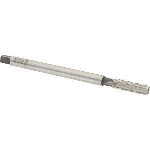 4 Flute Plug Hand Pulley Tap, 3/8-24 UNF, High Speed Steel, Bright Finish, Right Hand Flute, H3 Thread Limit, 6" OAL in Saudi Arabia