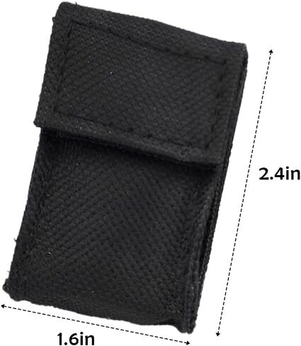 1 Pack 9V Acoustic Guitar Battery Pouch Cool Guitar Pick Pocket Carrying Case Accessories Portable Electronic Battery Organizer, Generic Guitar Pickups Bags Protective Cases Black in Saudi Arabia