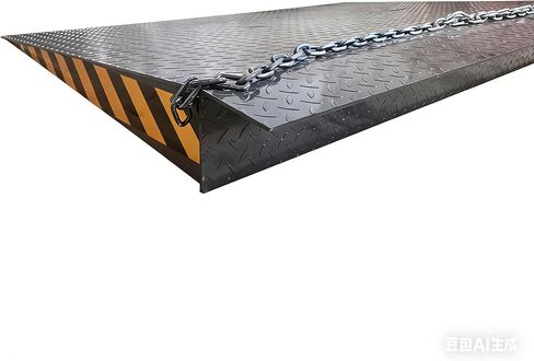 Heavy-Duty Dock Board, Container Ramp Platform 59x79 Inch, 13228 lbs Load Capacity Mobile Loading Dock with Adjustable Height, Anti-Slip Plate Steel Surface for Forklift Pallet Jack Warehouse in Saudi Arabia