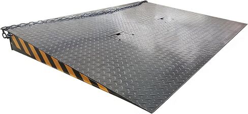 INTSUPERMAI Steel Dock Plate 6000kg/13200lbs Capacity 78.74" L x 59.06" W x 6.3" H Heavy Duty Loading Ramp Dock Board Steel Pallet Jack Loading Dock Plate Ramps for Warehouse Truck Port Logistics in Kuwait