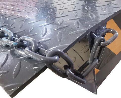 INTSUPERMAI Steel Dock Plate 6000kg/13200lbs Capacity 78.74" L x 59.06" W x 6.3" H Heavy Duty Loading Ramp Dock Board Steel Pallet Jack Loading Dock Plate Ramps for Warehouse Truck Port Logistics in Kuwait