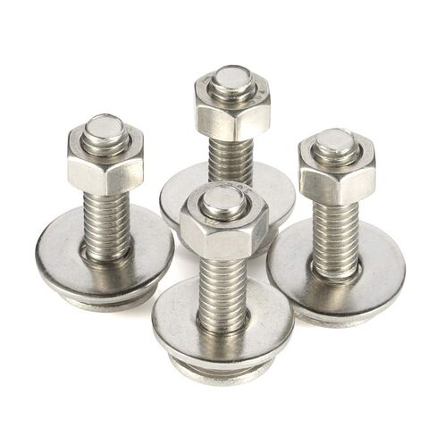 MewuDecor 1/4-20 x 6 مجموعة مسامير وصواميل النقل المسطحة، براغي برقبة مربعة الشكل، من الفولاذ المقاوم للصدأ 18-8 (304)، 10 مجموعات in Saudi Arabia
