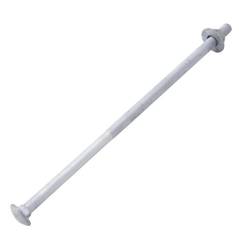 3/8" x 10" Carriage Bolts (12 PCS), Hot Dip Galvanized, Heavy Duty Round Head with Washers and Nuts in Kuwait