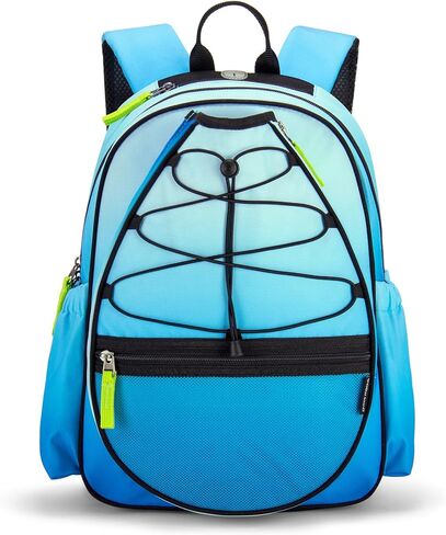 Choco Mocha Kids Tennis Bag, 16 Inch Youth & Junior Tennis Backpack with Shoe Compartment, Holds 2 Rackets (21–23 Inch) in Kuwait