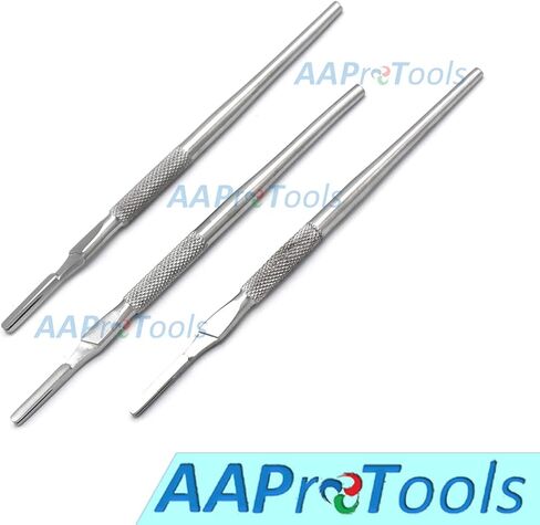 5pcs Round Pattern Scalpel Handle #3 Surgi Crafts Veterinary Dental German Grade Stainless Steel in Saudi Arabia