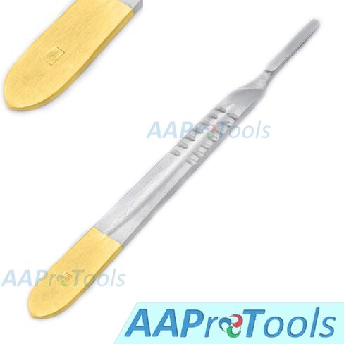 Scalpel Handle Knife No. 4 with Colored Handles - Perfect for Student, Educational-Use, Experimentation and More (Gold) in Saudi Arabia