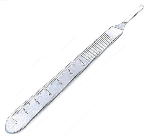 Flat Scalpel Handle With Scale Stainless Steel by G.S Online Store in Saudi Arabia