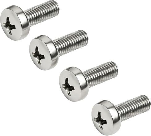 4 PCS Stainless Steel License Plate Screws Compatible with Mercedes Models, 18-8 (304) Grade Stainless Steel in Kuwait