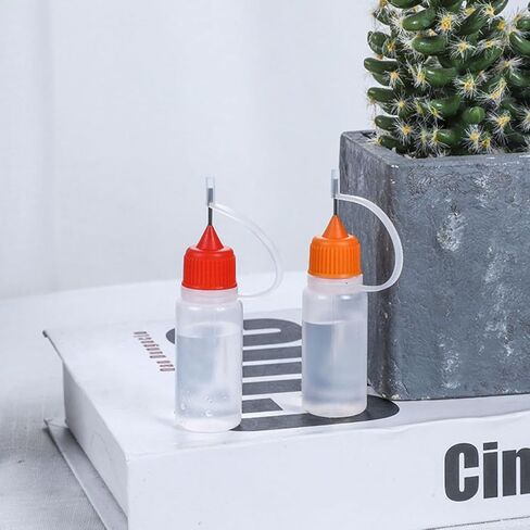 BESTYASH 20pcs 30ml Small Needle Tip Squeeze Bottles with Caps, Refillable Plastic Glue Applicator Bottles for DIY Craft, Paint, and Liquid Dispensing Random Color in Kuwait