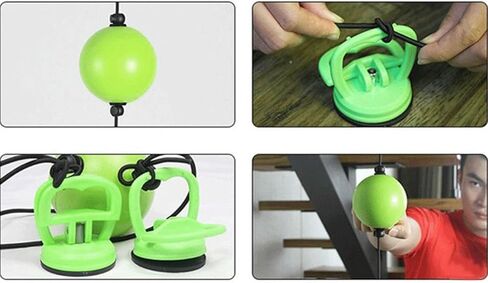 لكمة ضرب ذات طرفين، كرة ملاكمة قابلة للحمل وقابلة للتعديل لتدريب الملاكمة ورد فعل اللياقة البدنية، كيس ملاكمة مع أكواب شفط in Kuwait