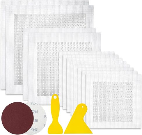 Bates Choice - Drywall Repair Kit, 16pcs, Dry Wall Patch Kits, Wall Repair Patch Kit, Wall Patch Repair Kit, Drywall Hole Patch, Drywall Patch Kit, Wall Hole Repair Kit, Drywall Patch Hole in Kuwait
