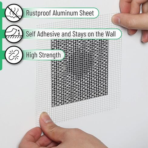 Bates Choice - Drywall Repair Kit, 16pcs, Dry Wall Patch Kits, Wall Repair Patch Kit, Wall Patch Repair Kit, Drywall Hole Patch, Drywall Patch Kit, Wall Hole Repair Kit, Drywall Patch Hole in Kuwait