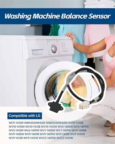 EBD48922810 Washing Machine Balance Sensor Compatible with LG WM3555HWA/00, WM1455HWA/00, WV10-1410B, WV10-1410W, WV10-1412B, WV10-1412W, WV5-1408W & More Models, Switch 3D Sensor CY120 in Saudi Arabia