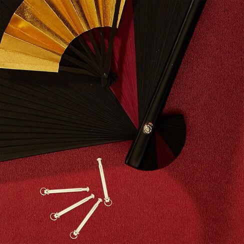 10 Sets Folding Fan Replacement Rivets with Rings 3mm X 28mm Metal Fan Assembly Nails Hardware Accessories in Saudi Arabia