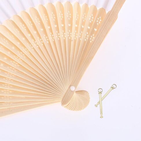 10 Sets Folding Fan Replacement Rivets with Rings 3mm X 28mm Metal Fan Assembly Nails Hardware Accessories in Saudi Arabia