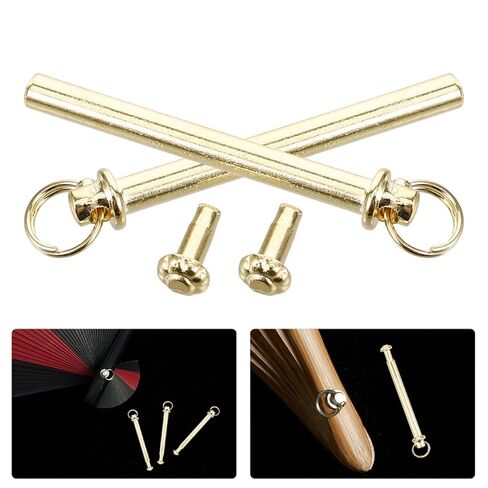 10 Sets Folding Fan Replacement Rivets with Rings 3mm X 28mm Metal Fan Assembly Nails Hardware Accessories in Saudi Arabia