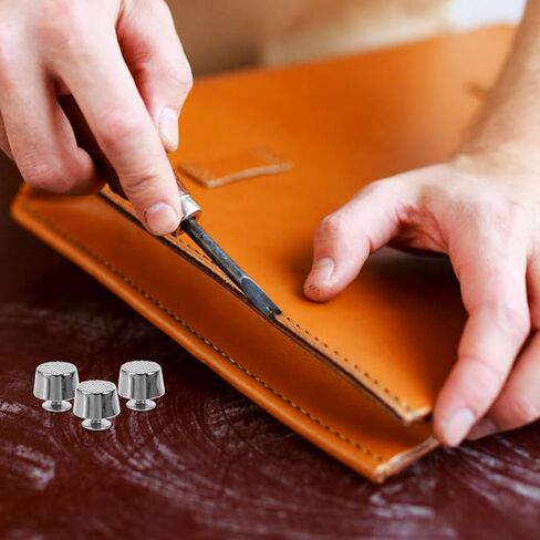 OATIPHO 50pcs 12mm Metal Bag Feet Studs with Screw Back for Handbag Bottom Protection, Decorative Purse Rivets for Leather Crafting and Purse Repair in Saudi Arabia