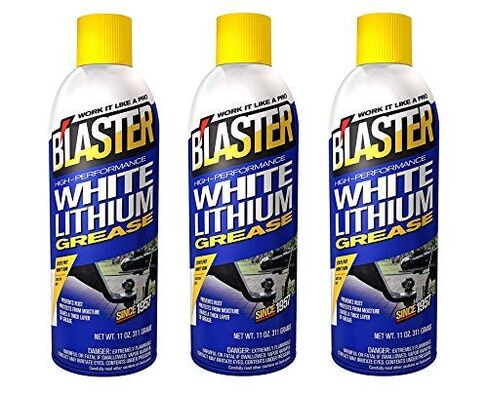 B'laster 6-16-LG High-Performance White Lithium Grease Low-Friction Lubricant and Heavy-Duty Oxidation Protection, 11 Ounce, Pack of 6 in Kuwait