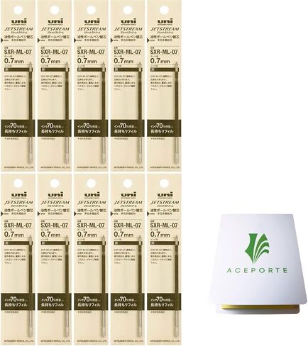 uni jetstream 1.0mm الحبر الأحمر 10 عبوات (SXR8010.15) ، مجموعة قيمة الملاحظات اللاصقة in Kuwait