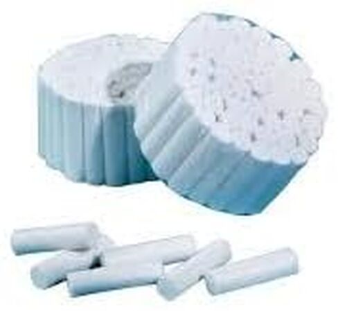 لفائف القطن من منتجات الرعاية الصحية الأساسية؛ 2500 قطعة، #2 متوسطة، غير معقمة. 1 1/2 بوصة × 3/8 بوصة in Kuwait