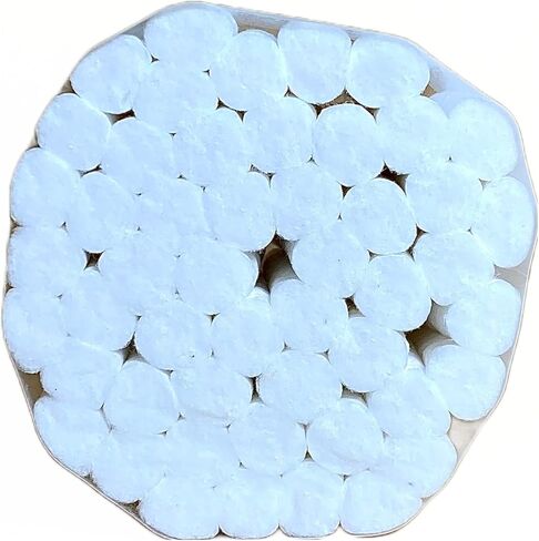 لفائف القطن من منتجات الرعاية الصحية الأساسية؛ 2500 قطعة، #2 متوسطة، غير معقمة. 1 1/2 بوصة × 3/8 بوصة in Kuwait