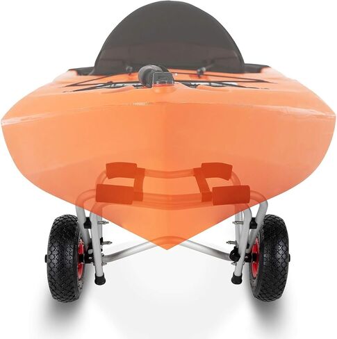 Kayak Cart Dolly Wheels Trolley - Beach Tire Transport for Canoes, Boats, Sit-On-Tops - Scupper Carts, Wagon Hauler - Kayaking Essential in Saudi Arabia