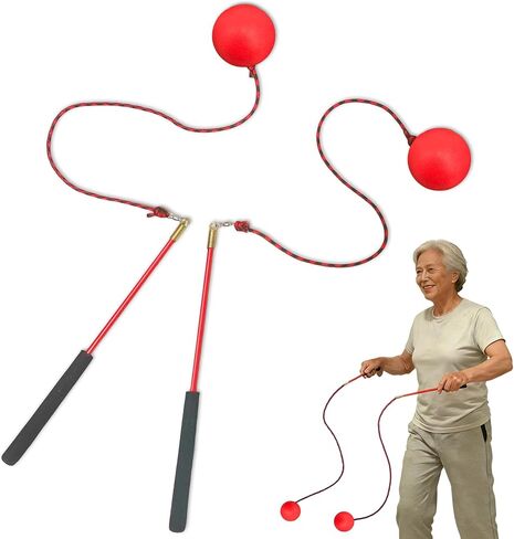 Shoulder Reliever Ball Swing | Shoulder Rotator Cuff Exercise Equipment | Upgraded Version with Reinforced 360° Tangle-Free Swivel, Non-Stretch Rope& 0.24lb Ball for Home Exercise in Saudi Arabia