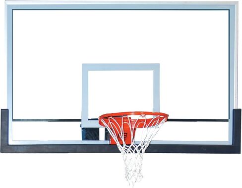 Outdoor Pro Style Full Sized Glass Basketball Backboard 42" x 72" Outdoor Rectangular Glass Backboard with Clear View in Saudi Arabia