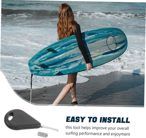 Efficient Surfboard Fin Installation Tool Kit Rudder Wrench Fin Screw Keys Alignment Tool for Skill Levels in Saudi Arabia
