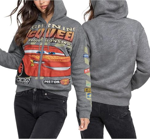 ديزني نسبة هوديس - السيارات - سيارات Lightning McQueen Lilo و Schitch Marie Soft Fleece Grosesshirts للنساء in Saudi Arabia