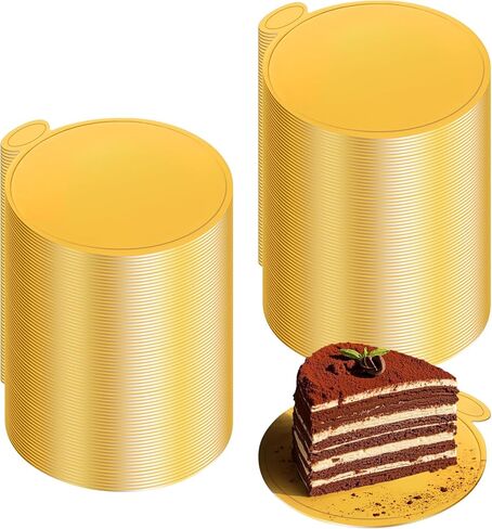 ألواح كيك صغيرة مستديرة 120 قطعة، أطباق حلويات من الورق المقوى مقاس 3.15 بوصة للاستعمال مرة واحدة، قاعدة كب كيك بلاتوس بارا ميني فلان موس لعرض الخبز، الزفاف وأعياد الميلاد in Kuwait