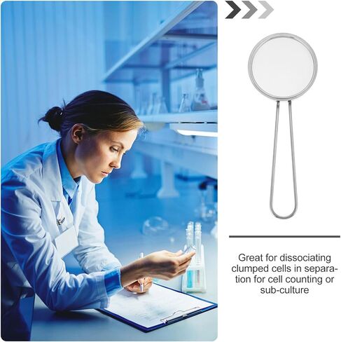 Sosoport 200 Mesh 304 Stainless Steel Cell Strainer with Handle, Laboratory Cell Filter Sieve for Experiment Filtration and Mesh Screening in Saudi Arabia