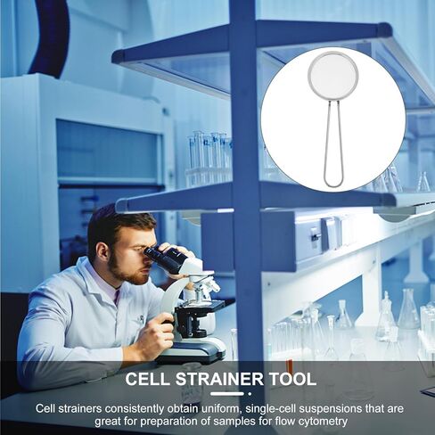 Sosoport 200 Mesh 304 Stainless Steel Cell Strainer with Handle, Laboratory Cell Filter Sieve for Experiment Filtration and Mesh Screening in Saudi Arabia