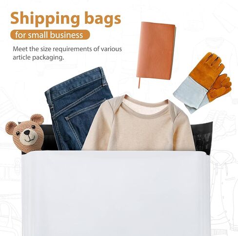 Metronic Poly Mailers 14.5x19 Inch 400pcs Shipping Bags for Clothes,Self Adhesive Shipping Envelopes for Small Business,Waterproof Mailers Poly Bags for Shipping,Packaging Mailing Bags White in Saudi Arabia