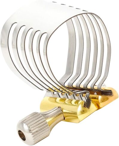 Alto Saxophone Ligature Clip Stainless Steel Adjustable Metal Saxophone Reed Clamp Wind Instrument Fixing Accessory with Silver Finish for Alto Sax Use in Saudi Arabia
