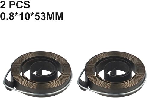 Drill Press Feed Return Coil Spring Assembly 0.8x10x53mm Spring Steel for Power Tools and Workshop Replacement, 2 Pack in Kuwait