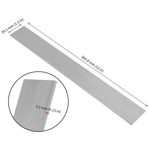 JEUIHAU 8 PCS 1095 Steel Flat Stock, High Carbon Annealed Knife Steel Bar Stock, High Carbon Steel Bar for Knife Making, 12 x 1.5 x 0.12 Inch in Saudi Arabia