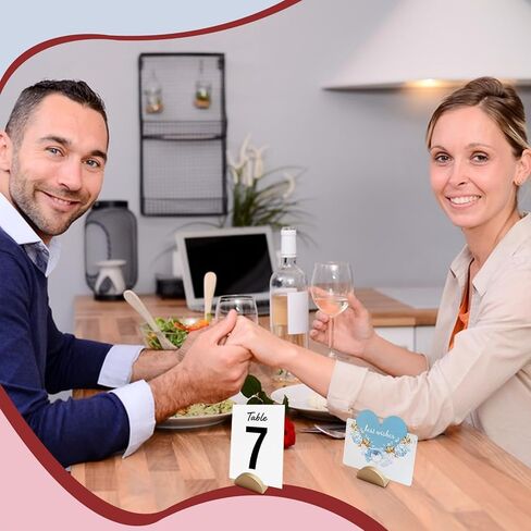 24pcs Gold Metal Table Number Holders, Heavy Duty Semicircular Place Card Stands, Modern Slotted Sign Base for Wedding Reception, Small Photo Display, Name Tags, Restaurant Menus & Party Decorations in Kuwait