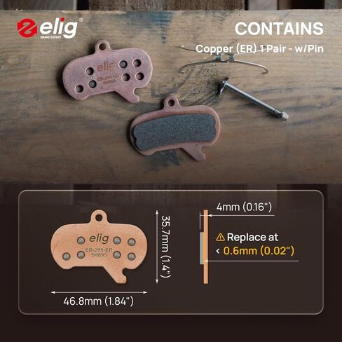وسائد فرامل قرص الدراجة من ELIG متوافقة مع SRAM Maven Ultimate وMaven Silver وMaven Bronze｜MTB/eMTB/Downhill/Trail/Enduro Race/All Mountain/Cycle in Kuwait