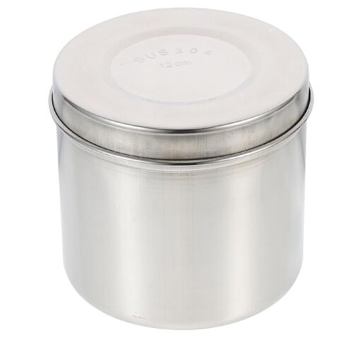 304 Stainless Steel Ointment Jar Iodine-Resistant Cotton Balls Holder Gauze Container Thickened 8cm Unguent Vessel for Medical and First Aid Use in Saudi Arabia