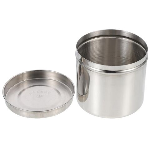Balacoo 304 Stainless Steel Unguent Jar 8cm Thick Iodophor-Resistant Dressing Storage Container with Lid for Cotton Balls and Gauze Medical Supplies in Saudi Arabia