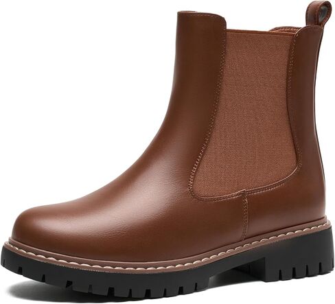 Women’s Chelsea Boots with Lug Sole Ankle Booties in Kuwait