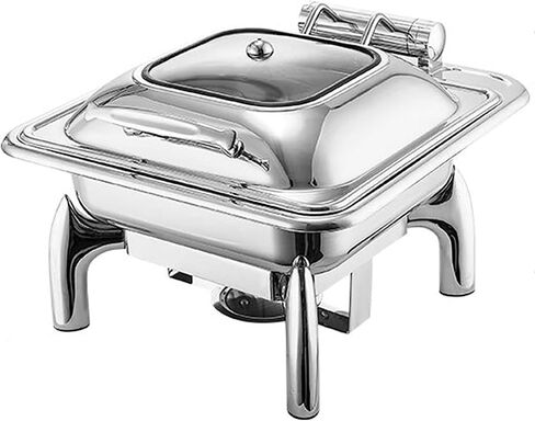 Buffet Server and Heater - Food Radiator for Party Buffet, Stainless Steel Hot Pot Buffet Set, Hot Plate Buffet Set, Food Heater for Catering Events, Server Wi, Oblong Three, 9L in Saudi Arabia