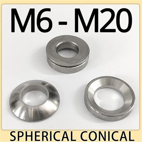 1pc M6 M8 M10 M12 M14 M16 M18 M20 Countersunk Washer Spherical Conical Flat Solid Head Gasket Conical 304 Stainless Steel Washers(M16 1set) in Saudi Arabia