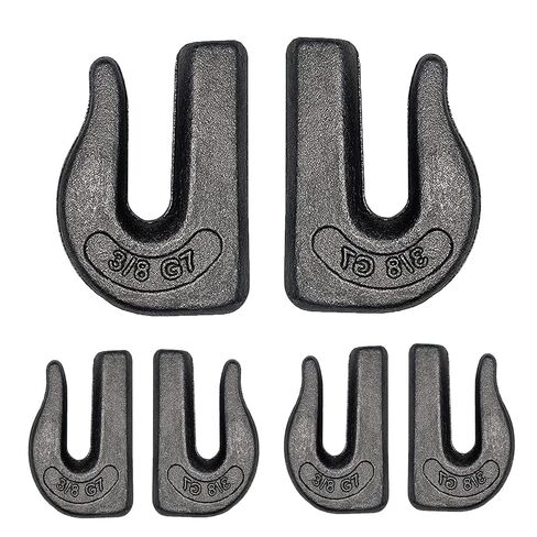 Heavy Duty Durable Weld On Grab Hooks 3/8 inch 6PCS Clevis Grab Hook, G70 Tractor Bucket Hooks Great for Car, Truck, Tractors, Loader Bucket Forklift Trailer in Kuwait