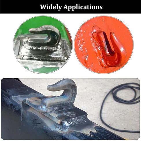 Heavy Duty Durable Weld On Grab Hooks 3/8 inch 6PCS Clevis Grab Hook, G70 Tractor Bucket Hooks Great for Car, Truck, Tractors, Loader Bucket Forklift Trailer in Saudi Arabia