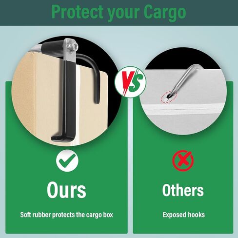 أداة استرداد الوصول إلى البضائع، أداة الإمساك بسرير الشاحنة، طول قابل للتعديل 39-80 بوصة أنبوب من الفولاذ المقاوم للصدأ 2 خطاف بديل مع مقبض إسفنجي مطاطي مريح in Kuwait