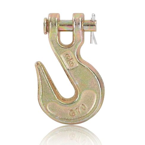 4 عبوات من خطافات سلسلة شديدة التحمل مقاس 5/16 بوصة، خطاف إمساك من الفولاذ المطروق من الدرجة 70 لسلسلة نقل مقاس 5/16 بوصة، وخطاف مقطورة، وخطاف سحب، حد حمل العمل 5400 رطل لنقل شاحنة المقطورة in Kuwait