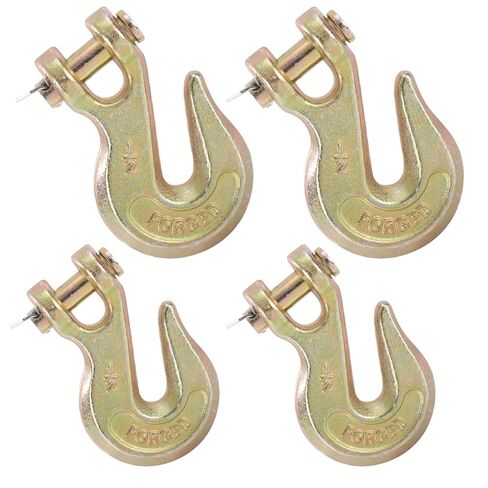 4 Pack 5/16" Heavy Duty Chain Hook, Grade 70 Forged Steel Clevis Grab Hook for 5/16" Transport Chain, Trailer Hook, Tow Hook 5400 Lbs Working Load Limit for Trailer Truck Transport in Saudi Arabia