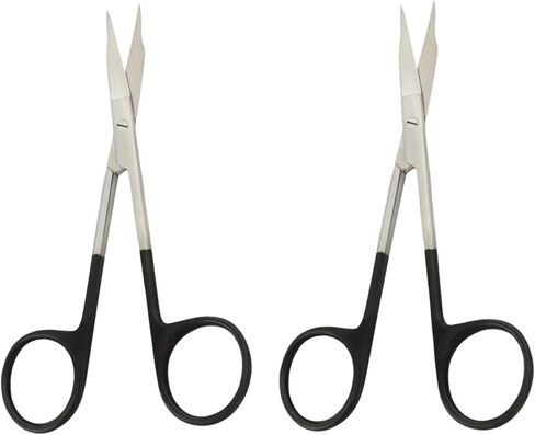 ARTMAN INSTRUMENTS Goldman Fox Scissors Set – Straight & Curved, 13cm Surgical Scissors, Super Cut Serrated Blades Premium Stainless Steel for Skin Tag Removal Gingival Tissue Trimming in Saudi Arabia